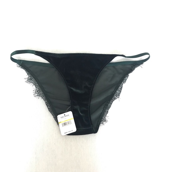 Free People Intimates Pine Velour Tanga Panty - Picture 3 of 5